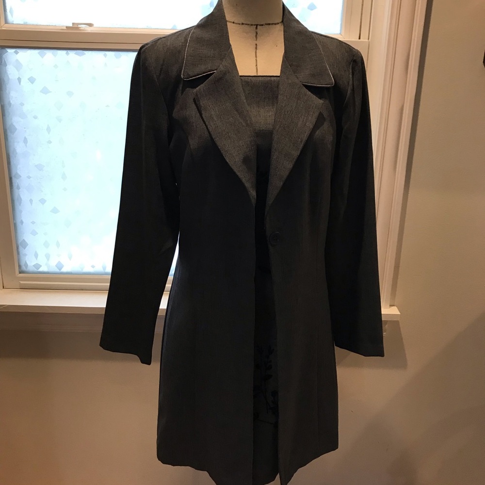 2pc grey outfit dress